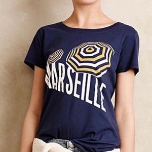 Anthropologie Sol Angeles Marseille Tee Charcoal